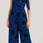 Kate Spade Wide Leg Jumpsuit one Shoulder Bow Accent Sz 14 NWT Holiday Wedding Photo 0