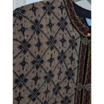 Vintage Wool Fair Isle Nordic Sweater Jacket Long Sleeve Front Clasp FROST Brown Size undefined Photo 3