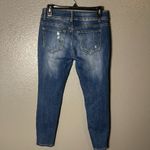 Encore jeans Encore Women's Blue Denim Skinny Distressed Medium Wash Stretch Jeans Photo 1