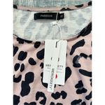 NWT! Merokeety Pink Black Leopard Print 3/4 Sleeve Dress XL Photo 4