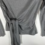 ZARA  Women's tie side Blouse Top sz XS Preppy Contemporary‎ Office Chic Photo 2