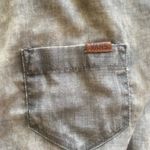 Vans  Women Gray Washed Button Up Crop Top S Photo 1