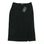 MM.LaFleur NWT Mulberry in Black Lightweight Crepe Slit Pencil Skirt 0 Photo 1
