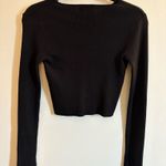 Calvin Klein Jeans Calvin Klein Black Ribbed Long Sleeve Top Photo 2
