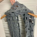 30” knitted slouch cow neck grey scarf Photo 2