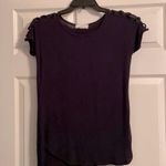 No Comment  Black Short Cut Out Sleeve Top Photo 0