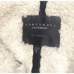 Sanctuary Faux Suede Sherpa Shearling Vest Black Size Small Photo 4