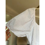 Old Navy  Cotton Mini Dress White Puff Sleeve Cottagecore Coastal Clean Girl Boho Photo 3