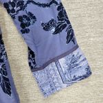 Soft Surroundings Tranquil Blooms Kimono Shirt XL Blue Floral Velvet Burnout New Photo 10