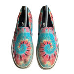 Vans Asher Slip-On Sneaker Women’s 9.5 Canvas Rainbow Tie Dye Multicolor Photo 1