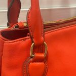 J.Crew Peyton smooth leather Satchel Crossbody Bag‎ Red l Tassel Removable Strap Photo 15