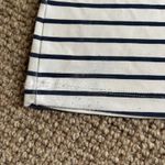 ZARA  Striped Navy Blue and White Tube Top Sz M  Photo 2