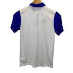 Adidas  Women’s Camo Short Sleeve Athletic Golf Polo Shirt Blue White Medium‎ NWT Photo 2