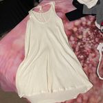 Alya White Ribbed Dress Photo 4