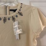 Antonio Melani  Short Sleeve Shirt size M length 23” bust 34” color Ivory Photo 6