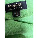 0165 NWT $80 Maree Pour Toi Dress Size 16 Ruffle Sleeve Jewel Green Neck Women's Purple Photo 7