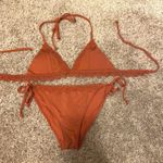 H&M rust orange bikini set Size 4 Photo 1