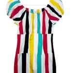 NEW Caroline Constas Calla Mini Dress Multi Color Stripes Size Small Pink Photo 4