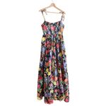 Show Me Your Mumu Juliet Maxi Dress in Charm Peony Black Taffeta M Photo 3