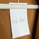 Women's Double Long Sleeved Braided Lapel Long Coat Loose 80s Jacket. Size S Brown Photo 4