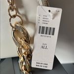 Anthropologie Cream Crossbody Bag with Gold Chain ✨ Photo 4