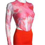 Bardot  Mesh Floral Corset Top Photo 5