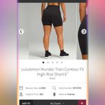 Lululemon  Wunder Train Contour Fit High-Rise Short 6"
Black size 6 Photo 5