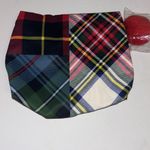 Estée Lauder ESTEE LAUDER PLAID COSMETIC BAG WITH POM POM Photo 1