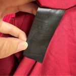 Karen Millen  Red Pleated Mini Dress Womens 8 Formal Cut Outs Short Sleeve Twee Photo 3