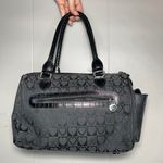Brighton  Black Purse Hearts AOP Small Shoulder Bag Heart Love Braided Handle Photo 2