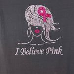 Reserved  Breast Cancer Awareness Black Short Sleeve T-Shirt XL Photo 2