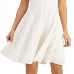 Charter Club NWT  Women's Lace Fit & Flare Dress - Ivory - Size PL Photo 0