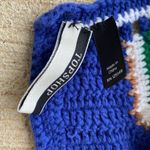 Topshop Blue & Green Crochet Bralette Crop Top Photo 2