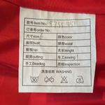 Women’s Red One Shoulder Chiffon Bridesmaid Formal Dress Corset Back Size 6 Photo 9