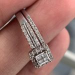 10kt Gold Engagement/Wedding Ring Set Photo 5