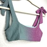 Beach Riot  x Free People Women's XS Avalon Bikini Top Blue Purple Ombre Beach Photo 3