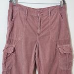 American Eagle  Pink Corduroy Cargo Joggers Size 14 Photo 1
