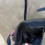 Vintage Boho Bird Floral Embroidered Crossbody Bag w/ Tassels Navy Strap Pink Photo 8