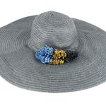 Black Summer Hat With Colored Fringe. Photo 0