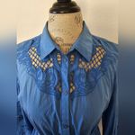 Maje  Rebello cotton and guipure lace skater dress sz 42 Photo 9