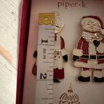Santa and Mrs Claus Holiday Festive Christmas Earrings Photo 2