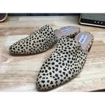 Steve Madden Cairo Mule Women's US 9 Beige Animal Print Cow Hair Block Heels Photo 3