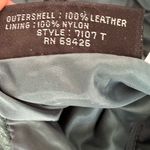 VTG Women's Sz: 8 Aqua Blue Split Hem Leather Pencil Skirt. Snap & Zip Closure. Photo 5