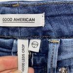 Good American good legs crop high waisted skinny deconstructed knees sz 00 Photo 6