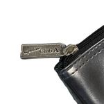 Signature Club A Metallic Tote Bag Women's Rome Florence Milan Script Detail Gray Photo 3