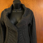 Pink Rose Women’s Cable Knit Cardigan Sweater, Dark Gray, Size Small Cozy Winter Photo 10