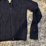 Hollister Vintage  Co Navy Blue Double Zip Hooded Sweater Photo 3