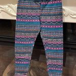 No Boundaries Leggings Comfy Knit Warm Nordic Fair Isle Womens Fits Medium Photo 0