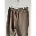 Eileen Fisher Dark Green 100% Tencel Lyocell Pleated Pull On Trouser Pants Small Photo 3