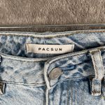 PacSun  Mom Jean Womens 24 Light Wash Distressed Mid Rise Y2K Grunge Skater 24x27 Photo 2